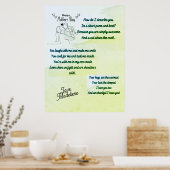 Glücklicher Muttertag mit einem originellen Gedich Poster (Küche)