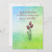 Glücklicher Muttertag mit Kinderkarte Feiertagskarte (Rückseite)