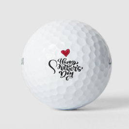 Glücklicher Muttertag mit Liebe Golf Balls Golfball