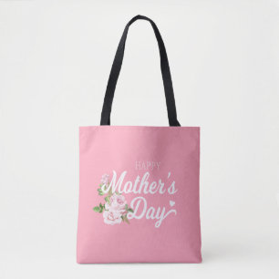 Glücklicher Muttertag mit rosa Rosen  Gesamtbeute Tasche