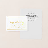 Glücklicher Muttertag mit Sternen Trail Gold Foil  Folienkarte (Anzeige)