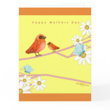 Glücklicher Muttertag mit Vögeln