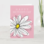 Glücklicher Muttertag mit Whimsical Daisy Karte (Vorderseite)