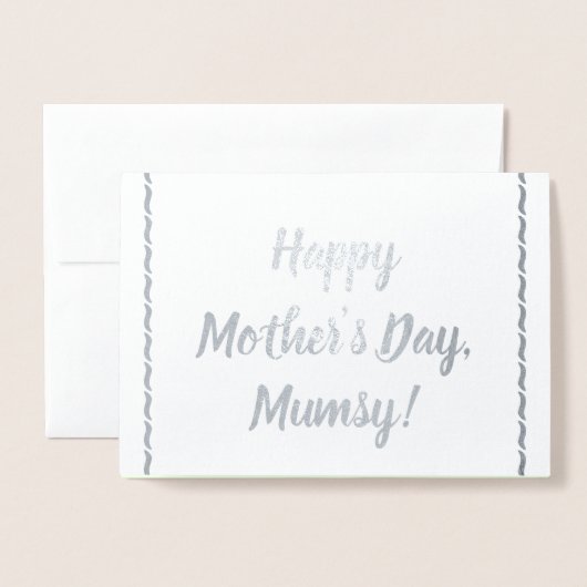 "Glücklicher Muttertag, Mumsy!" Karte (Vorderseite mit Umschlag)