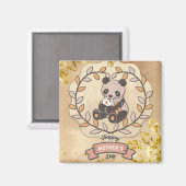 Glücklicher Muttertag Niedlicher Spaß Panda Bär Magnet (Vorderseite/Rückseite)