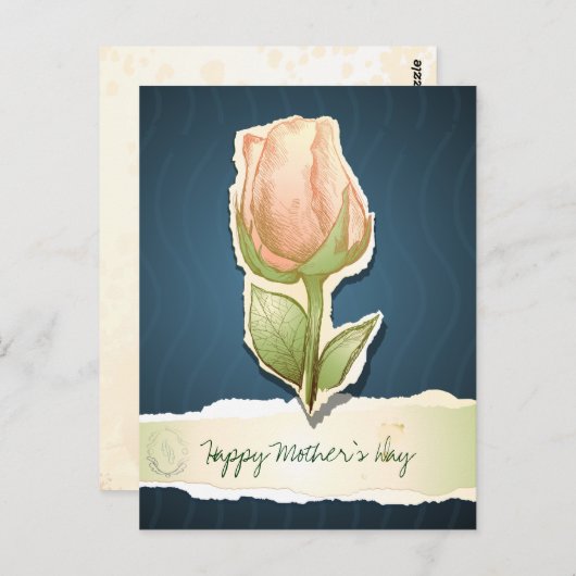 Glücklicher Muttertag, Postkarte (Vorne/Hinten)