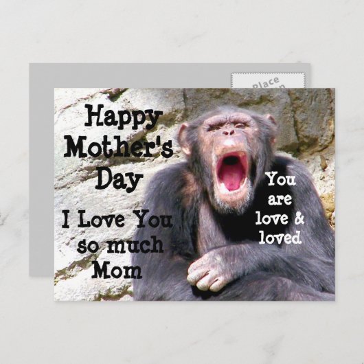 Glücklicher Muttertag_ Postkarte (Vorne/Hinten)