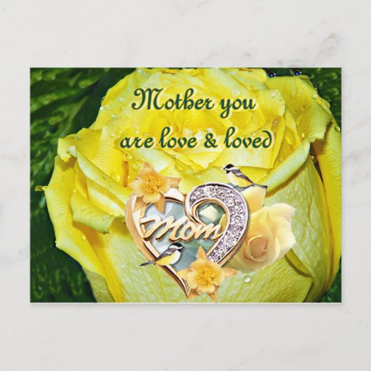 Glücklicher Muttertag_ Postkarte (Vorderseite)