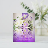 Glücklicher Muttertag_ Postkarte (Stehend Vorderseite)