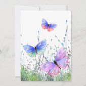 Glücklicher Muttertag - Schmetterlinge fliegende F (Rückseite)