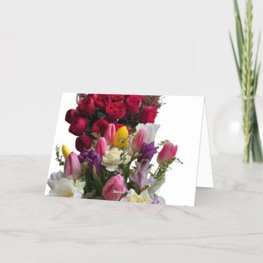 Glücklicher Muttertag Schöne Blume und Gold (Rückseite)