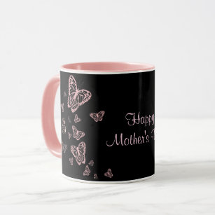 Glücklicher Muttertag, schöne Schmetterlinge, Tasse
