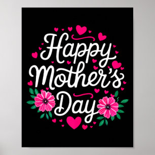 Glücklicher Muttertag-Shirt Frauen Mutter Oma Mütt Poster