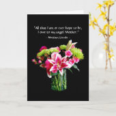 Glücklicher Muttertag, Stargazer Lily Bouquet Karte (Gelbe Blume)