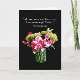 Glücklicher Muttertag, Stargazer Lily Bouquet Karte