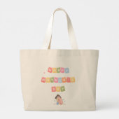 Glücklicher Muttertag-Tasche Jumbo Stoffbeutel (Rückseite)