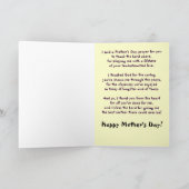 Glücklicher Muttertag und die kleine, rote Birdie Karte (Innenseite)