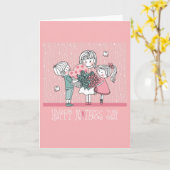 Glücklicher Muttertag und Kinder Karte (Gelbe Blume)