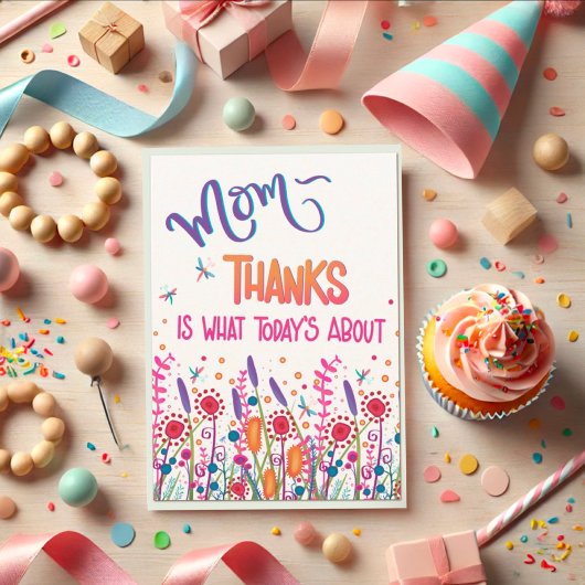 Glücklicher Muttertag Vielen Dank Wildblumen Spaß Karte