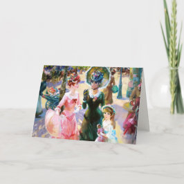 Glücklicher Muttertag Vintag Mutter und Tochter Karte