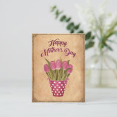 Glücklicher Muttertag Vintage Feiertagskarte (Stehend Vorderseite)