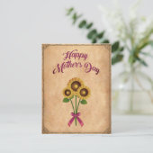 Glücklicher Muttertag Vintage Feiertagskarte (Stehend Vorderseite)