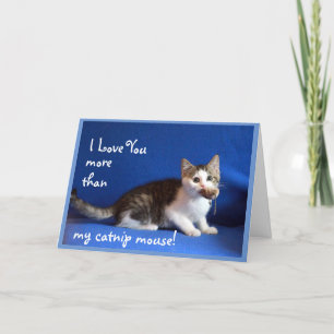 Glücklicher Muttertag von der Katze Karte