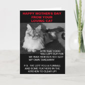 Glücklicher Muttertag von der Katzenkarte Karte (Vorderseite)