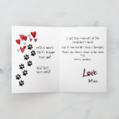 Glücklicher Muttertag von Ihrem Heiligen Bernard Karte (Innenseite)