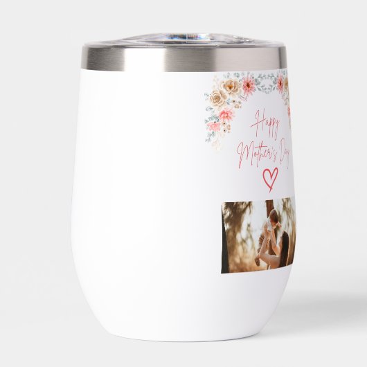 Glücklicher Muttertag Wein Cooler (Vorderseite)