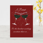 Glücklicher Muttertag Weintoast Karte (Gelbe Blume)