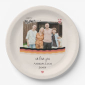 Glücklicher Muttertag, wir Liebe Sie Pappteller (Vorderseite)