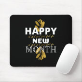 glücklicher neuer Monat Mousepad (Mit Mouse)