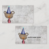 GLÜCKLICHER NEUJAHRESBAR VISITENKARTE (Vorne/Hinten)