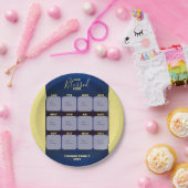 Glücklicher Neujahrsfeiertag im Foto des gesegnete Pappteller (Party)