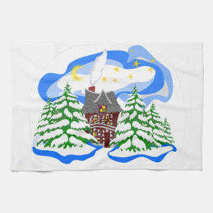 Glücklicher Neujahrsgruß Geschirrtuch