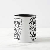 Glücklicher Neujahrskaffee Tasse (Zentrum)