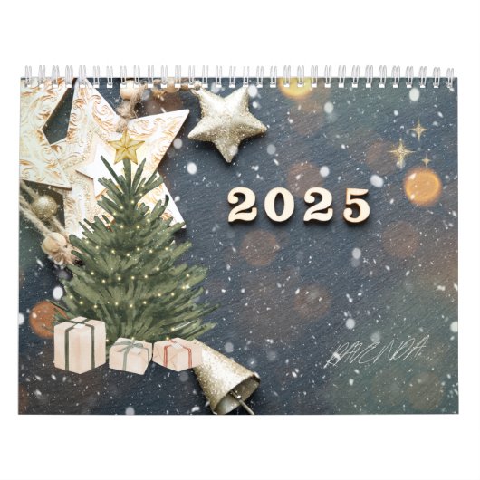 Glücklicher Neujahrskalender 2025 Kalender (Titelbild)