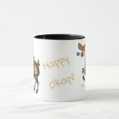 Glücklicher Okapi! Tasse (Zentrum)