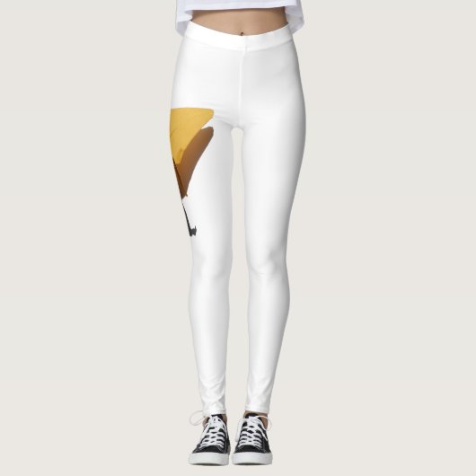 glücklicher Origami-Kranich Leggings (Vorderseite)