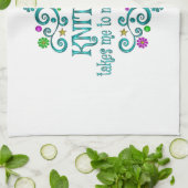 Glücklicher Ort Geschirrtuch (Gefaltet)