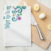 Glücklicher Ort Geschirrtuch (Viertel Falte)