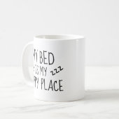 Glücklicher Ort Kaffeetasse (Vorderseite Links)