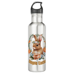 glücklicher Oster Edelstahlflasche