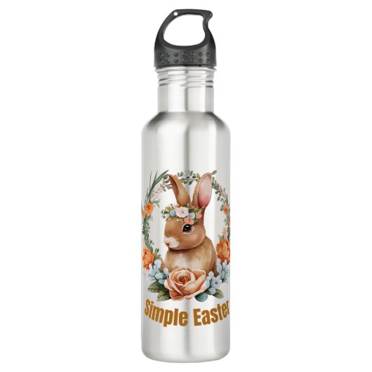 glücklicher Oster Edelstahlflasche (Vorderseite)