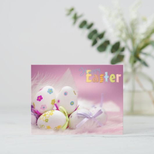 glücklicher Oster Feiertagspostkarte (Stehend Vorderseite)