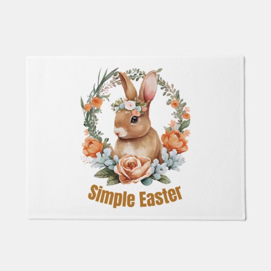 glücklicher Oster Fußmatte (Vorderseite)