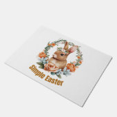 glücklicher Oster Fußmatte (Schrägansicht)