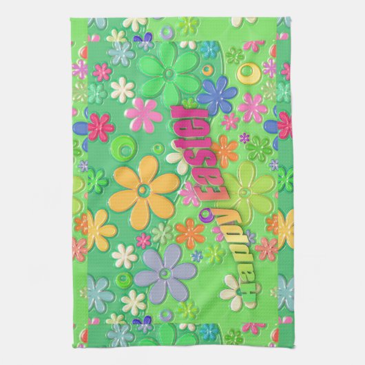 glücklicher Oster Küchentuch (Vertikal)