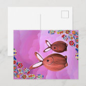 glücklicher Oster Postkarte (Vorne/Hinten)
